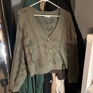 american eagle sweater v neck cardigan